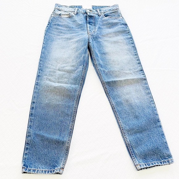 Revice Mom Jeans Distressed Vintage Wash Denim Button Fly SZ28 - Picture 8 of 9